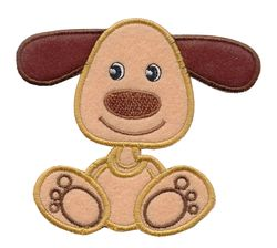 Nažehľovacie aplikácie veľké - psík